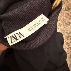 Zara Black Knit Turtleneck